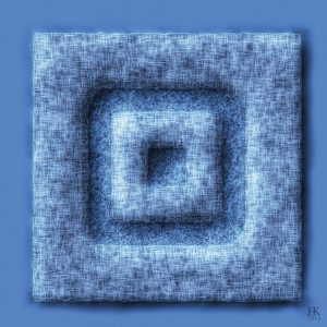 Abstracte Blauwe Vierkanten - Abstract Blue Squares ABS8