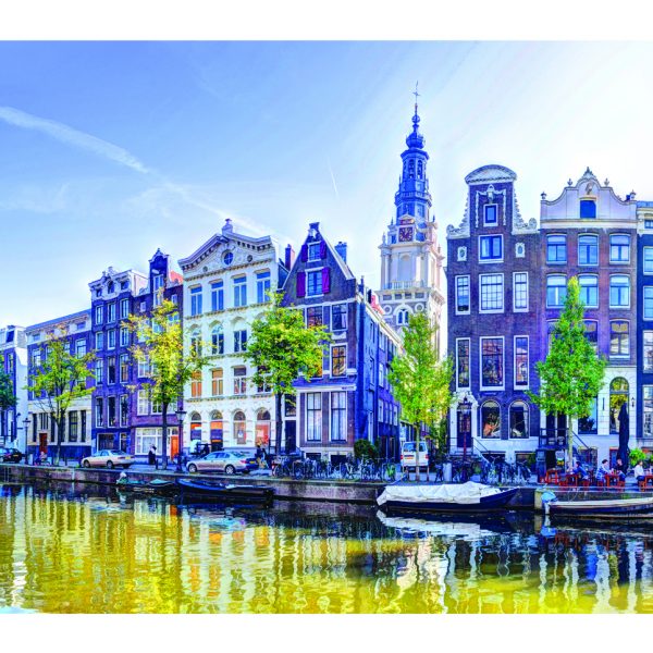 Kloveniersburgwal Panorama Amsterdam met Zuiderkerk
