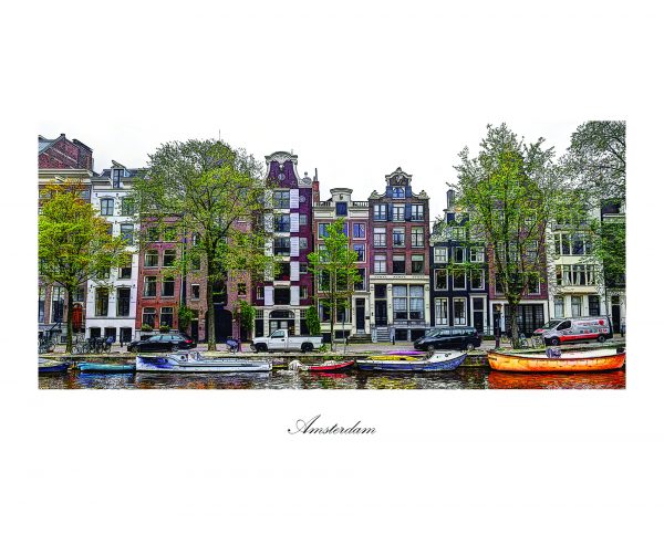 Herengracht 152 uitzicht Panorama met Amsterdam titel