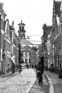 Tekening Dordrecht Stadhuis Grotekerksbuurt